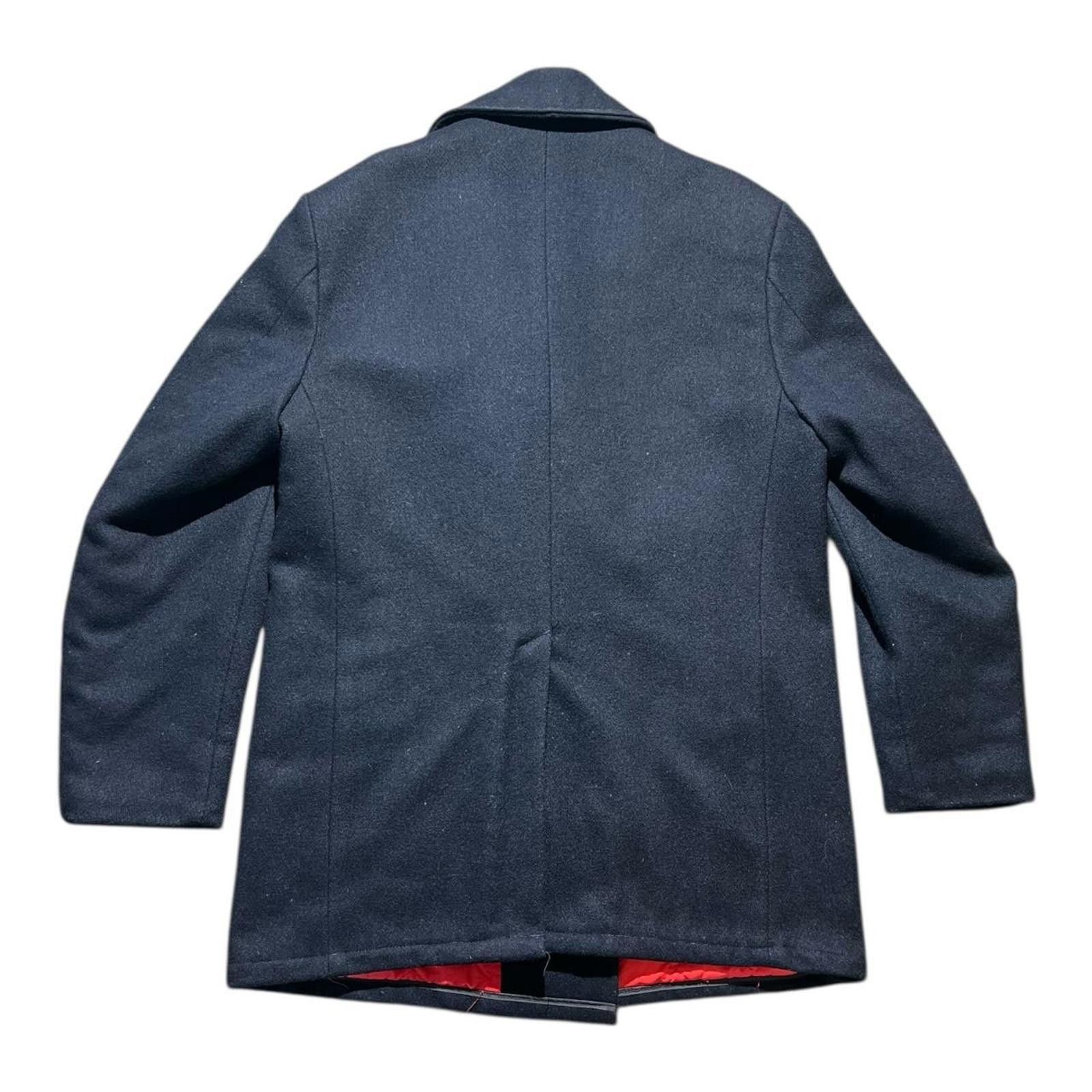 JCPenney Vintage 70s JC Penney Navy Wool Peacoat Mens Size US L / EU 52-54 / 3 - 2 Thumbnail