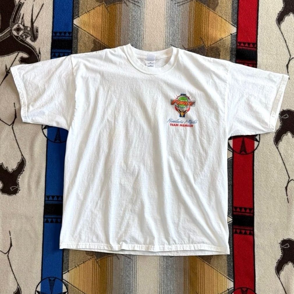 Gildan VINTAGE John Force Drag Racing T-Shirt Size 2XL Double Sided Cars Strike Force 90s Size US XXL / EU 58 / 5 - 2 Thumbnail