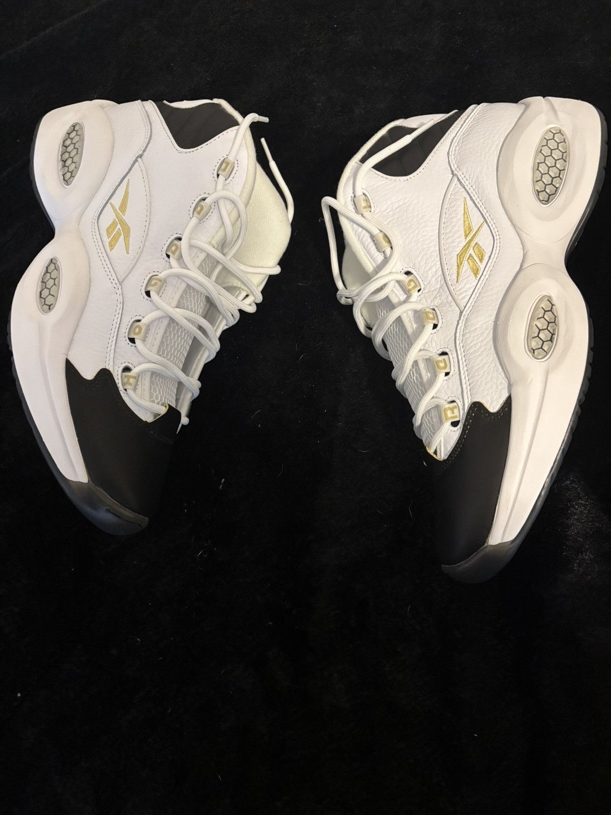 Reebok Reebok question mid “respect my shine” Size US 12 / EU 45 - 3 Thumbnail