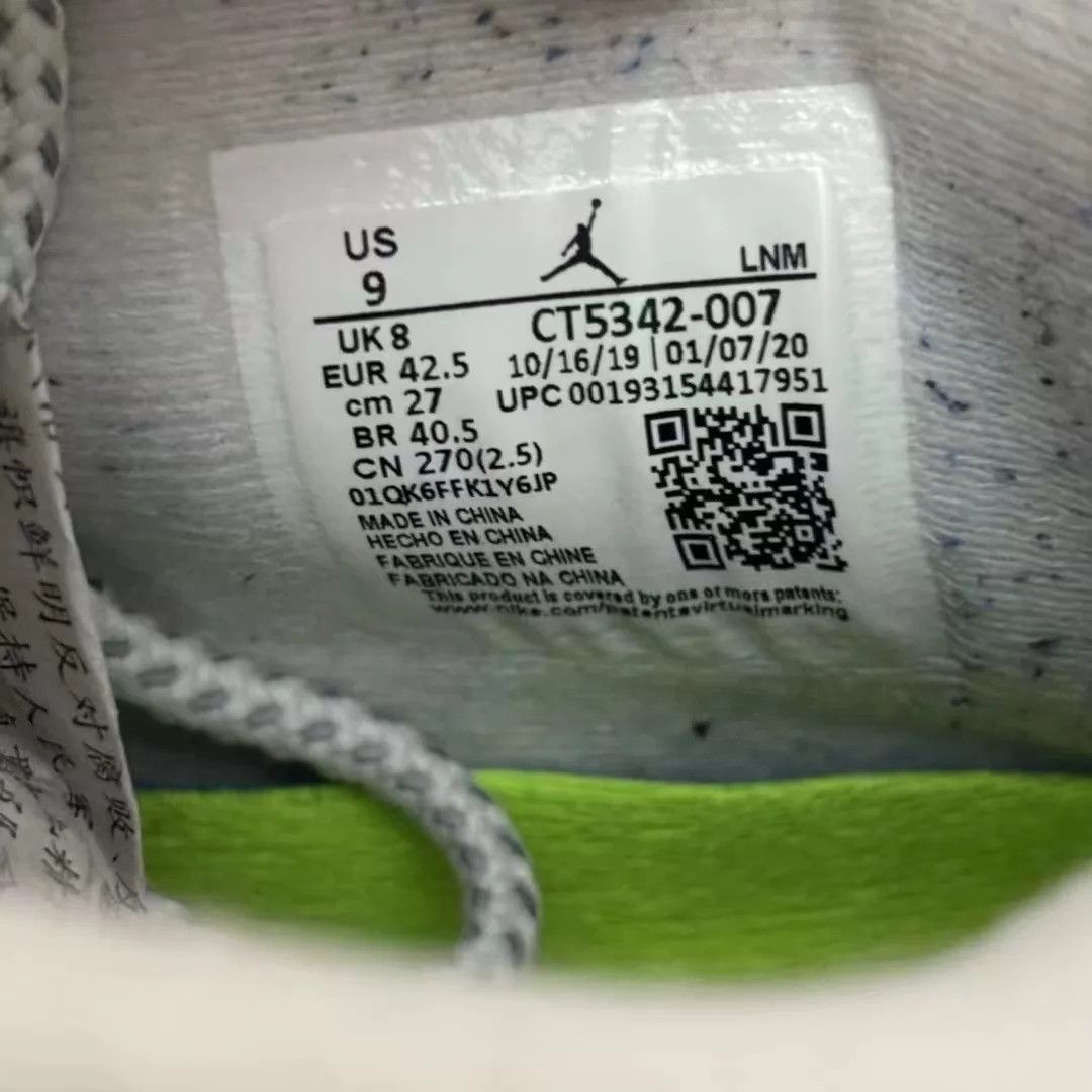 Nike Air Jordan 4 Gray Green/Black CT5342-007 42.5 97 New Size US 9 / EU 42 - 8 Thumbnail