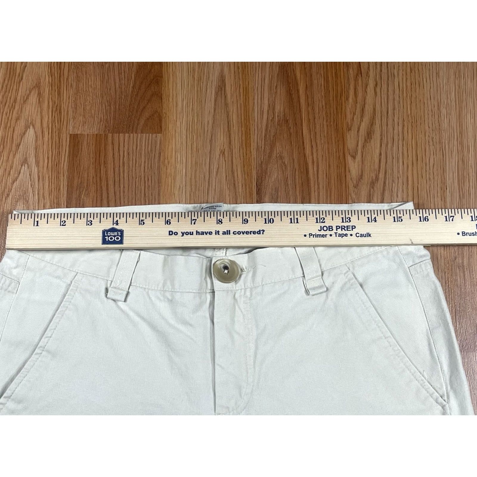 Banana Republic Banana Republic Boot Cut Leg Flat Front Beige Causal Pants Women's 8 Cotton Size 30" / US 8 / IT 44 - 3 Thumbnail