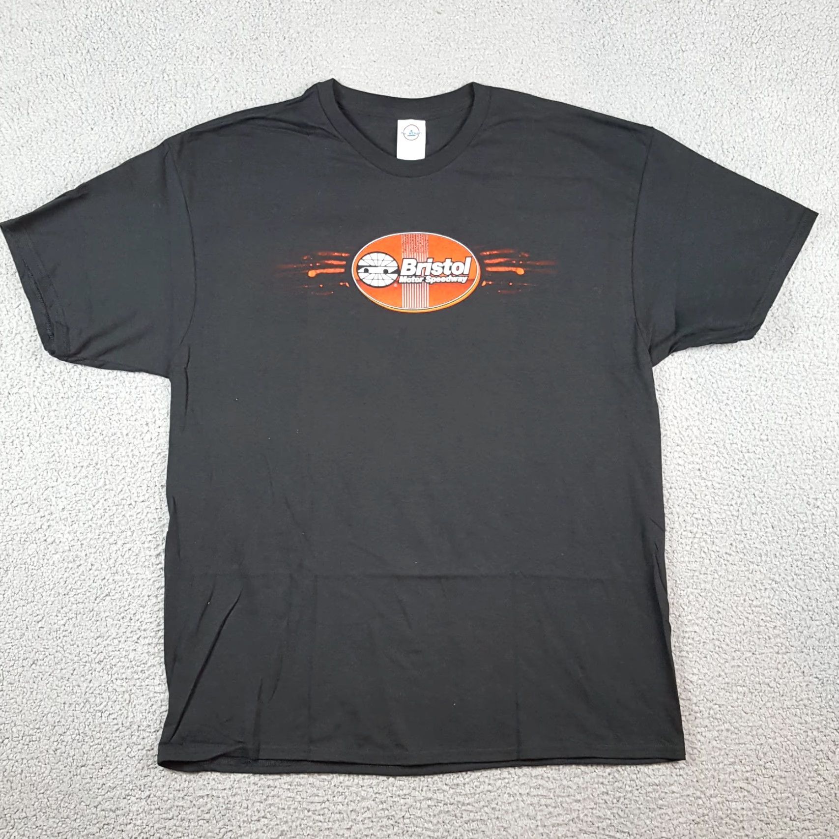 Delta NASCAR Bristol Thunder Valley Racing Men's Size XL Retro Black Tee T Shirt Car Size US XL / EU 56 / 4 - 2 Thumbnail