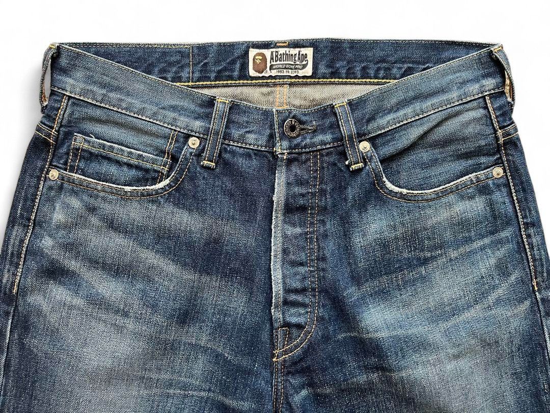 Bape College Denim Shorts Size US 30 / EU 46 - 3 Thumbnail