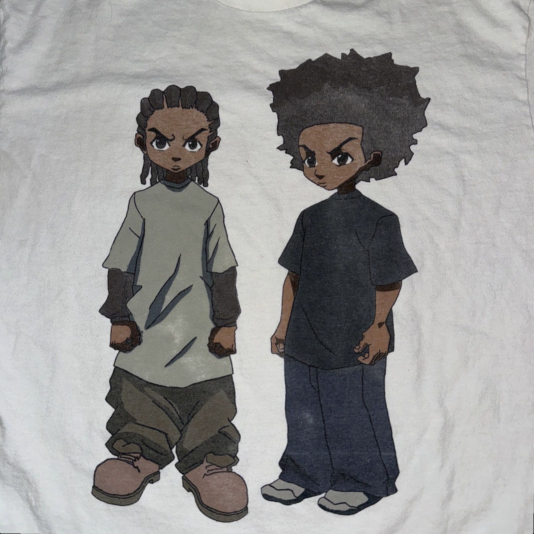 Vintage VINTAGE The Boondocks T-Shirt White L Mens 20x26 Size US L / EU 52-54 / 3 - 2 Thumbnail
