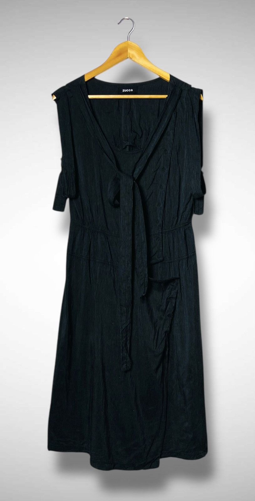 Zucca Zucca by Issey Miyake Drapep Asymmetric Column Dress Size M / US 6-8 / IT 42-44 - 4 Thumbnail