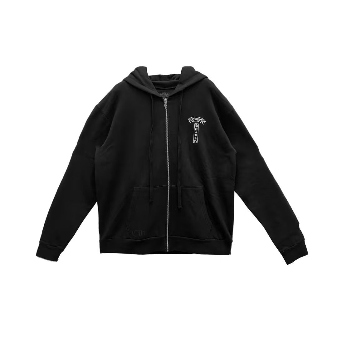 Chrome Hearts Chrome Hearts T Logo USA Zip Up Hoodie | Grailed