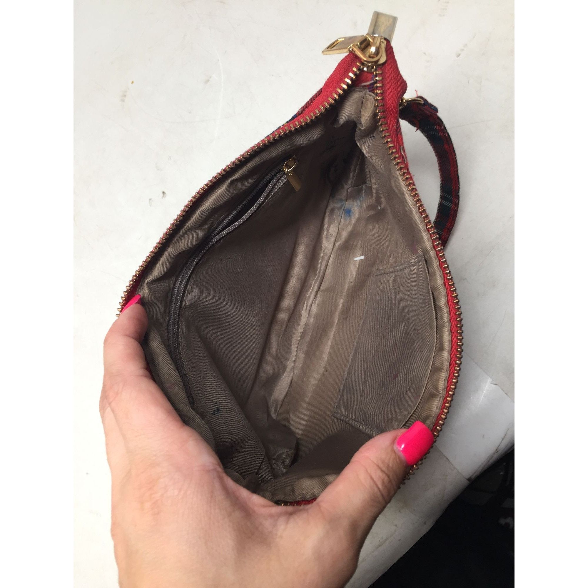 Other Women's Small Red Plaid Purse/Handbag Size ONE SIZE - 8 Thumbnail