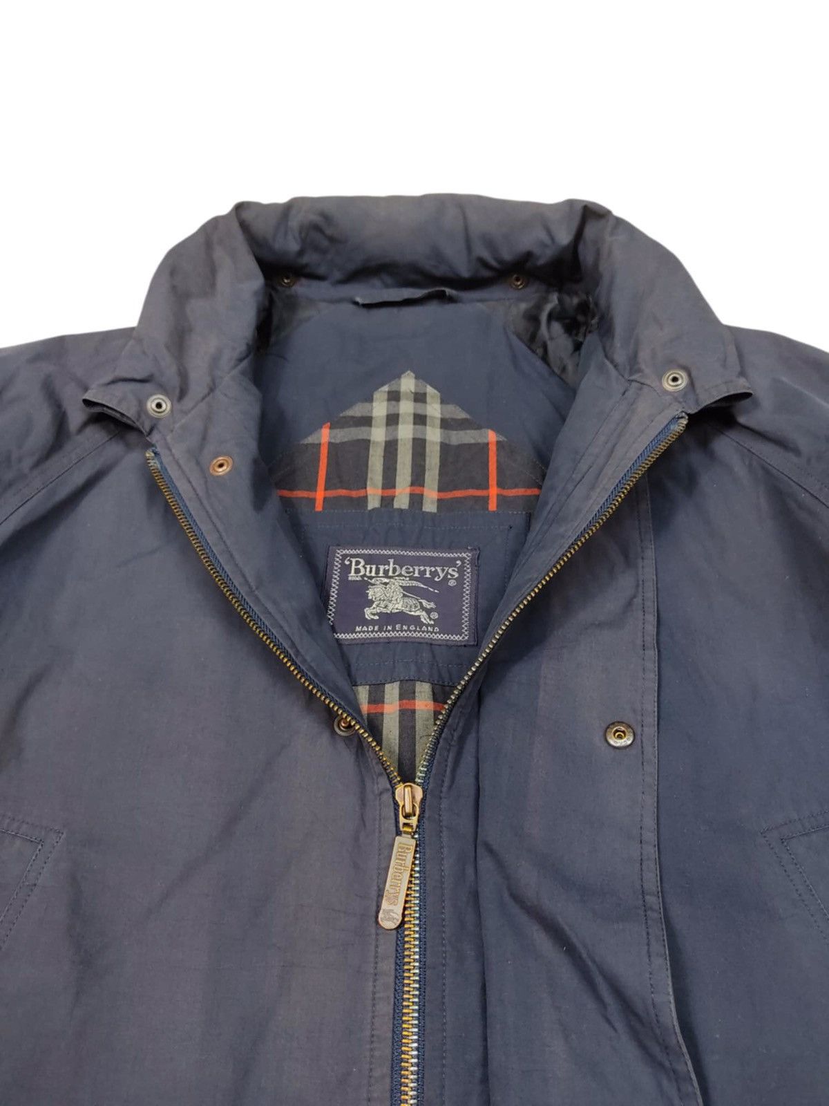 Burberry × Vintage VINTAGE 90s Burberrys Faded Navy Blue Jacke Size US XL / EU 56 / 4 - 6 Thumbnail