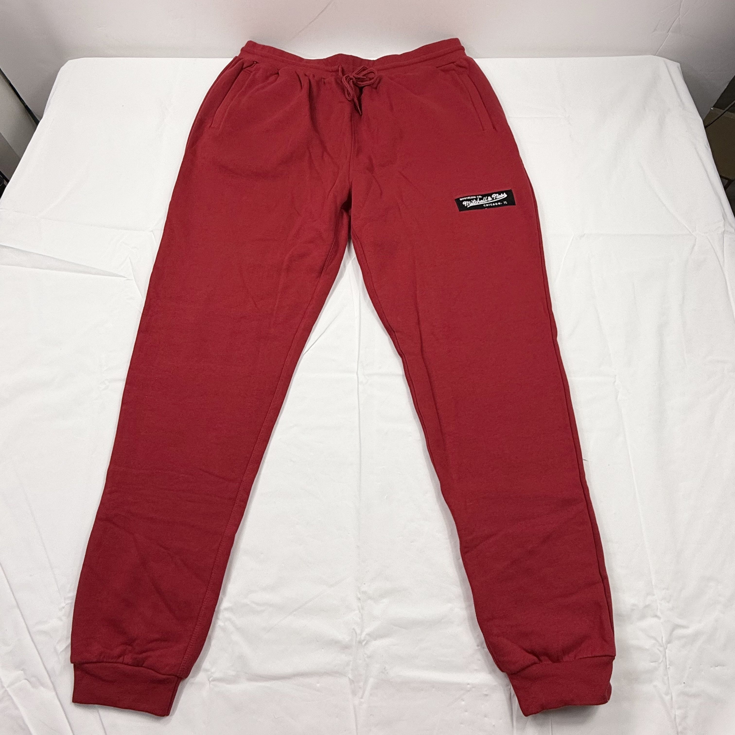Mitchell & Ness Mitchell & Ness Mens XL Red Fleece Jogger Sweatpants Size US 40 / EU 56 - 1 Thumbnail