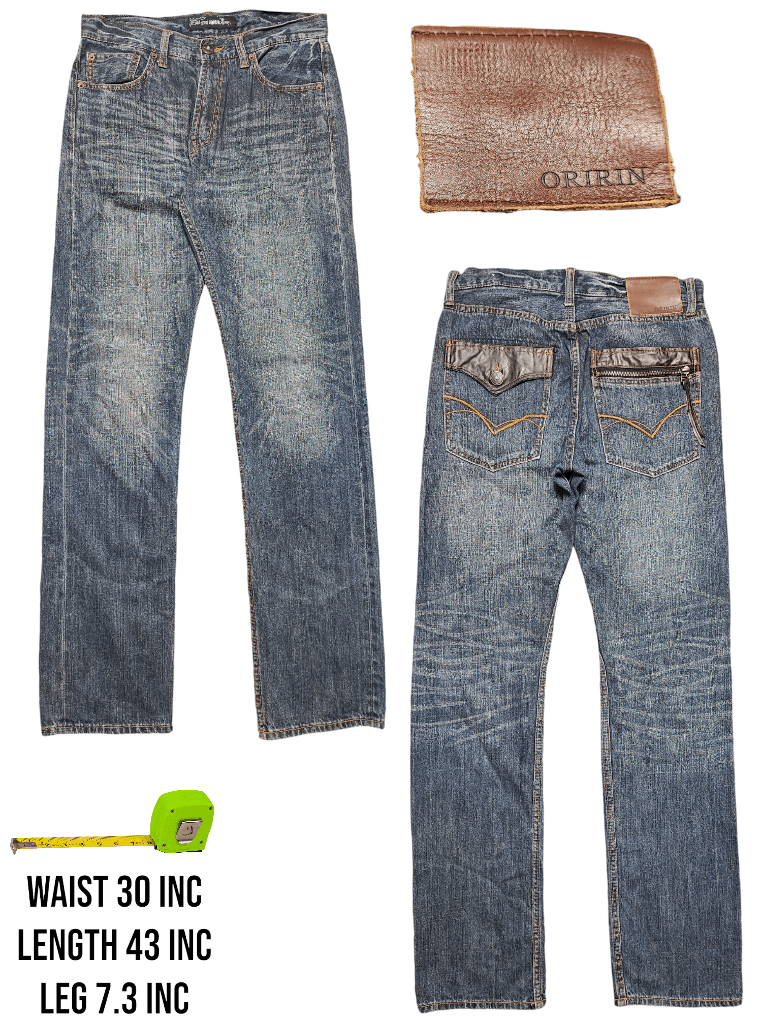 Tornado Mart Oririn Jeans Baggy Loose Fit Straight Cut Size US 30 / EU 46 - 1 Thumbnail