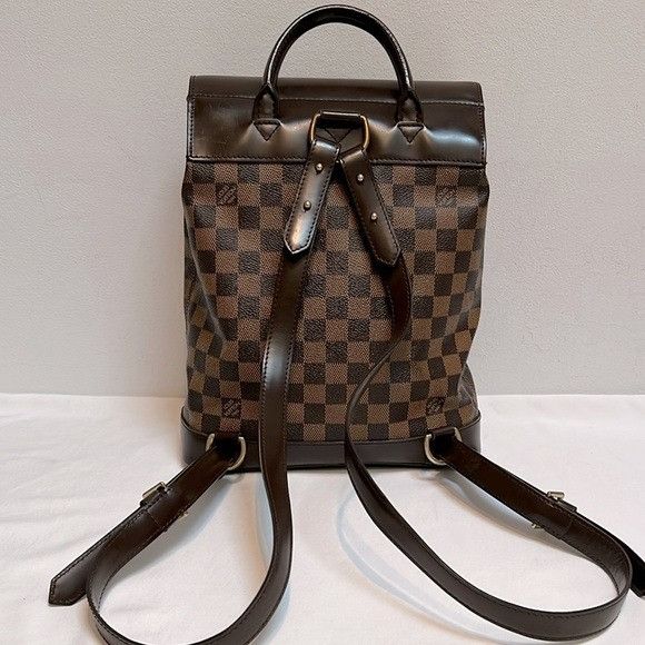 Louis Vuitton Louis Vuitton Damier Ebene Soho Vintage Backpack Size ONE SIZE - 3 Thumbnail