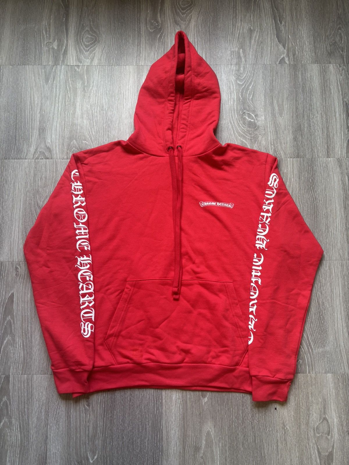 CHROME HEARTS スクロール パーカー レッド SCROLL HOODIE RED Chrome Hearts Matty Boy Red Spark Sweater Hoodie – Savonches