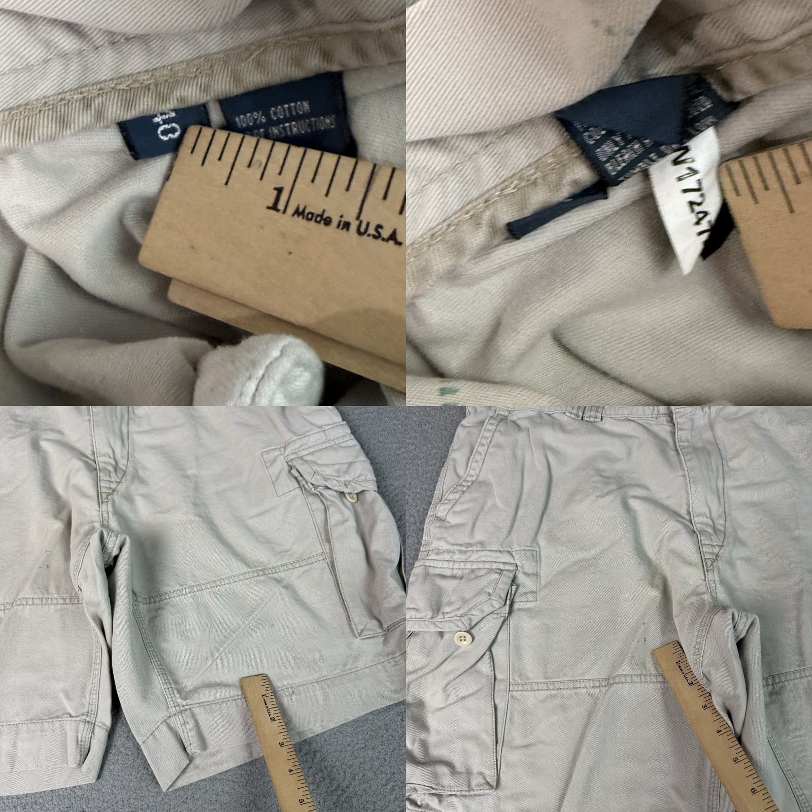 Polo Ralph Lauren VINTAGE Polo Ralph Lauren Cargo Shorts Mens 40 Beige Cargo Pocket Regular 90s Outdoor Preppy Size US L / EU 52-54 / 3 - 8 Thumbnail