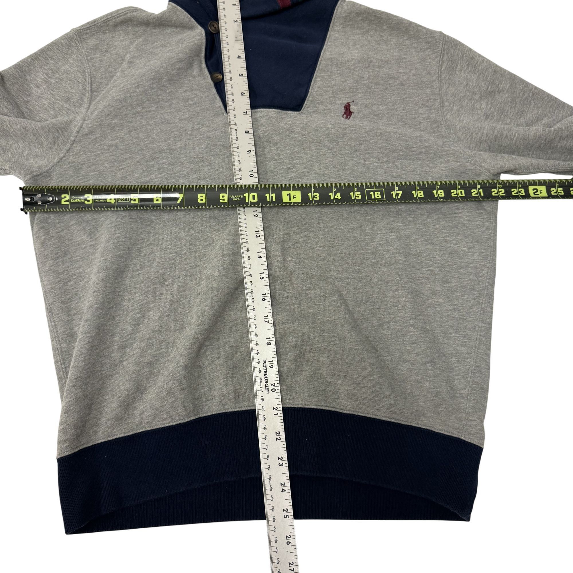 Polo Ralph Lauren Vtg Ralph Lauren Pullover Shawl Collar Polo LOGO Sweatshirt Size US M / EU 48-50 / 2 - 7 Thumbnail