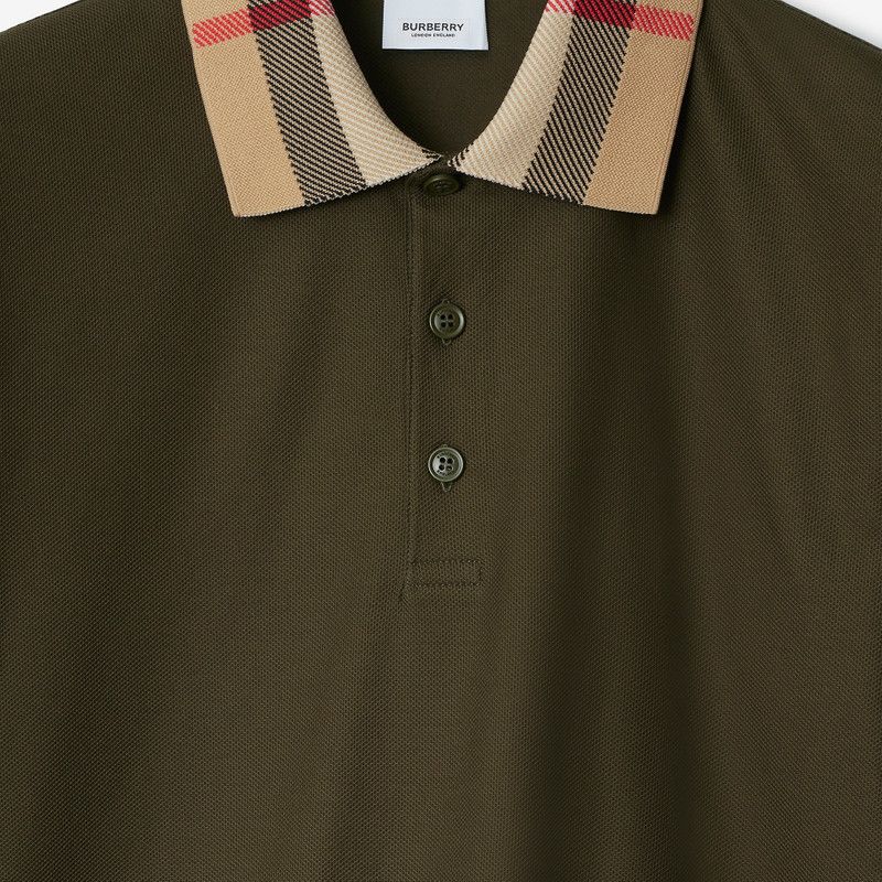 Burberry o1w1db10326 Cotton Polo Shirt in Green Size US XS / EU 42 / 0 - 5 Thumbnail
