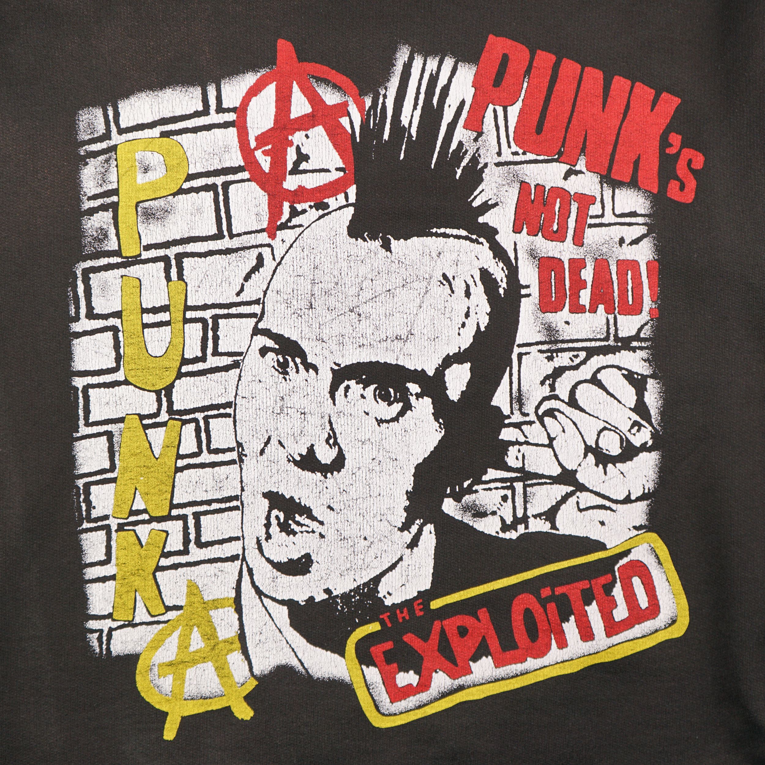 Band Tees × Vintage Vintage 90s The Exploited Punk Rock Hoodie Size US L / EU 52-54 / 3 - 5 Thumbnail