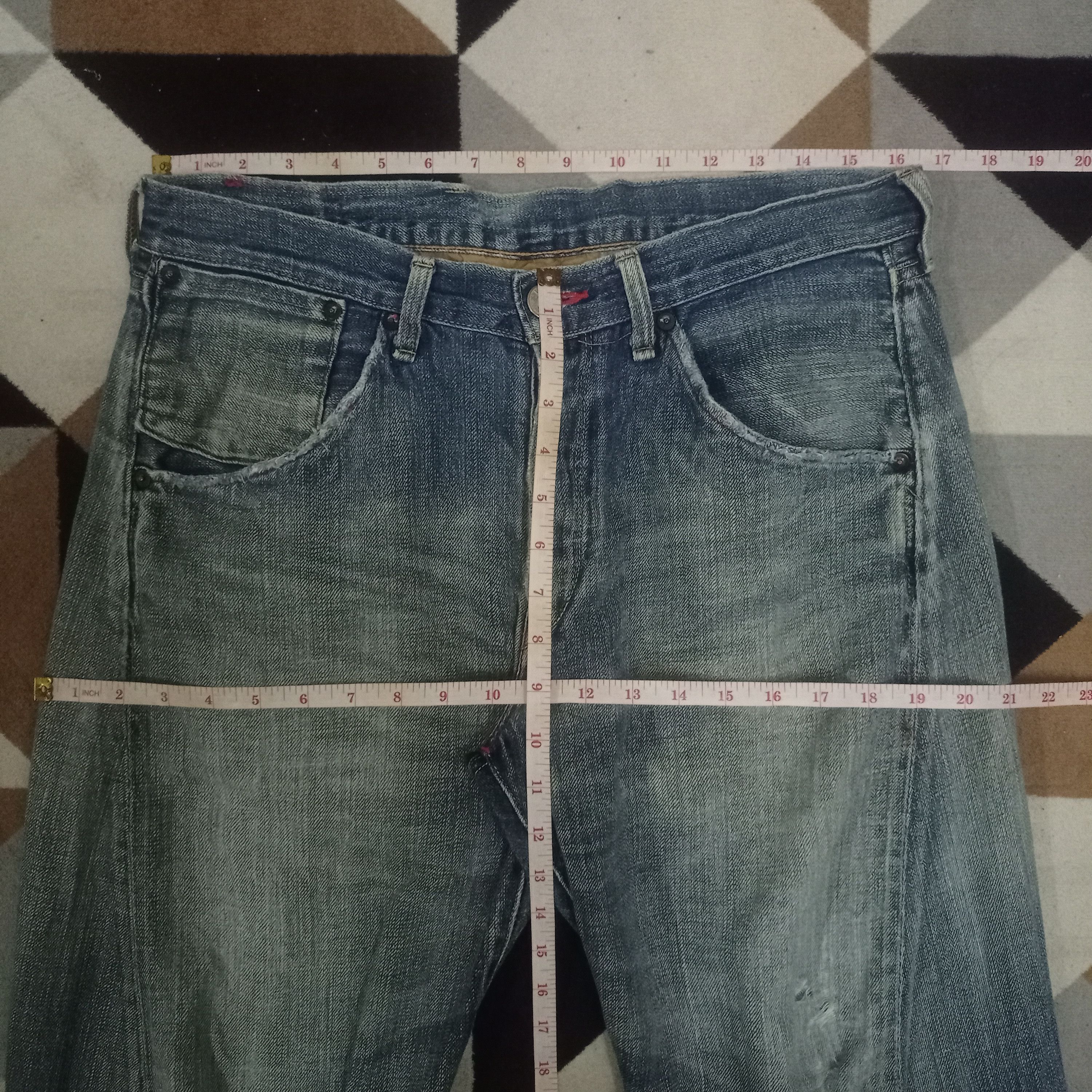 Levi's Vintage 90s Levis Japan Buckle Back Selvedge Baggy Jeans Size US 32 / EU 48 - 9 Thumbnail