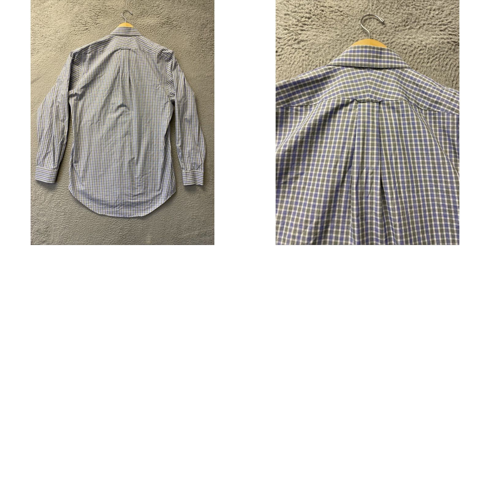 Lands' End VINTAGE Lands' End Men’s Dress Shirt Plaid Check Long Sleeve Button-Down TALL 16 Gray Green All Seasons Size US L / EU 52-54 / 3 - 8 Thumbnail