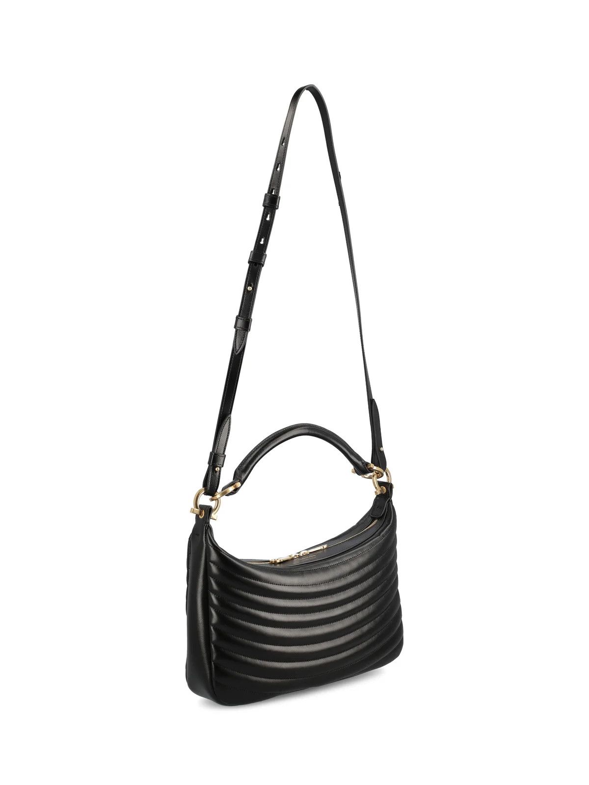 Salvatore Ferragamo o1s1rm0325 Size: OS / Leather Shoulder Bag in Black Size ONE SIZE - 3 Thumbnail