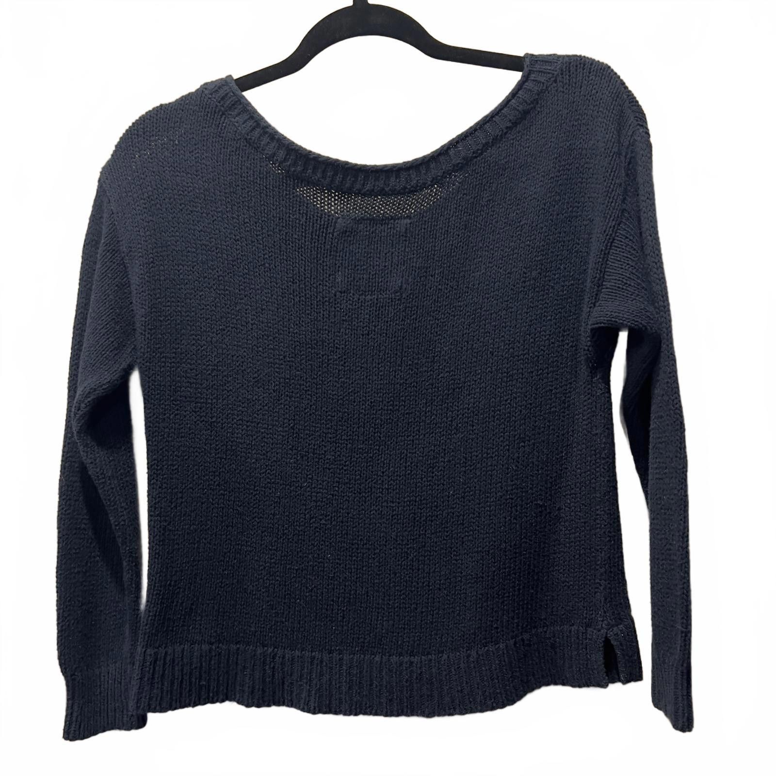 Abercrombie & Fitch Abercrombie & Fitch Women's Navy Blue Knit Sweater Size S Size S / US 4 / IT 40 - 1 Thumbnail