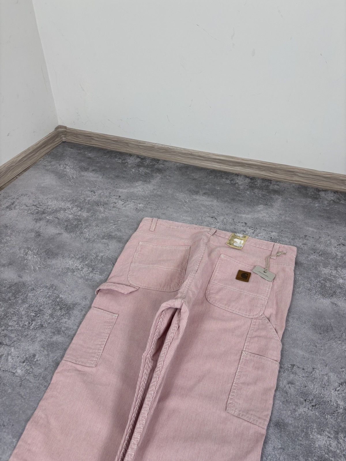 Carhartt Wip Carhartt WIP W’ Endeavor Pants NWT Carpenter Pink/White Size 29" - 12 Thumbnail