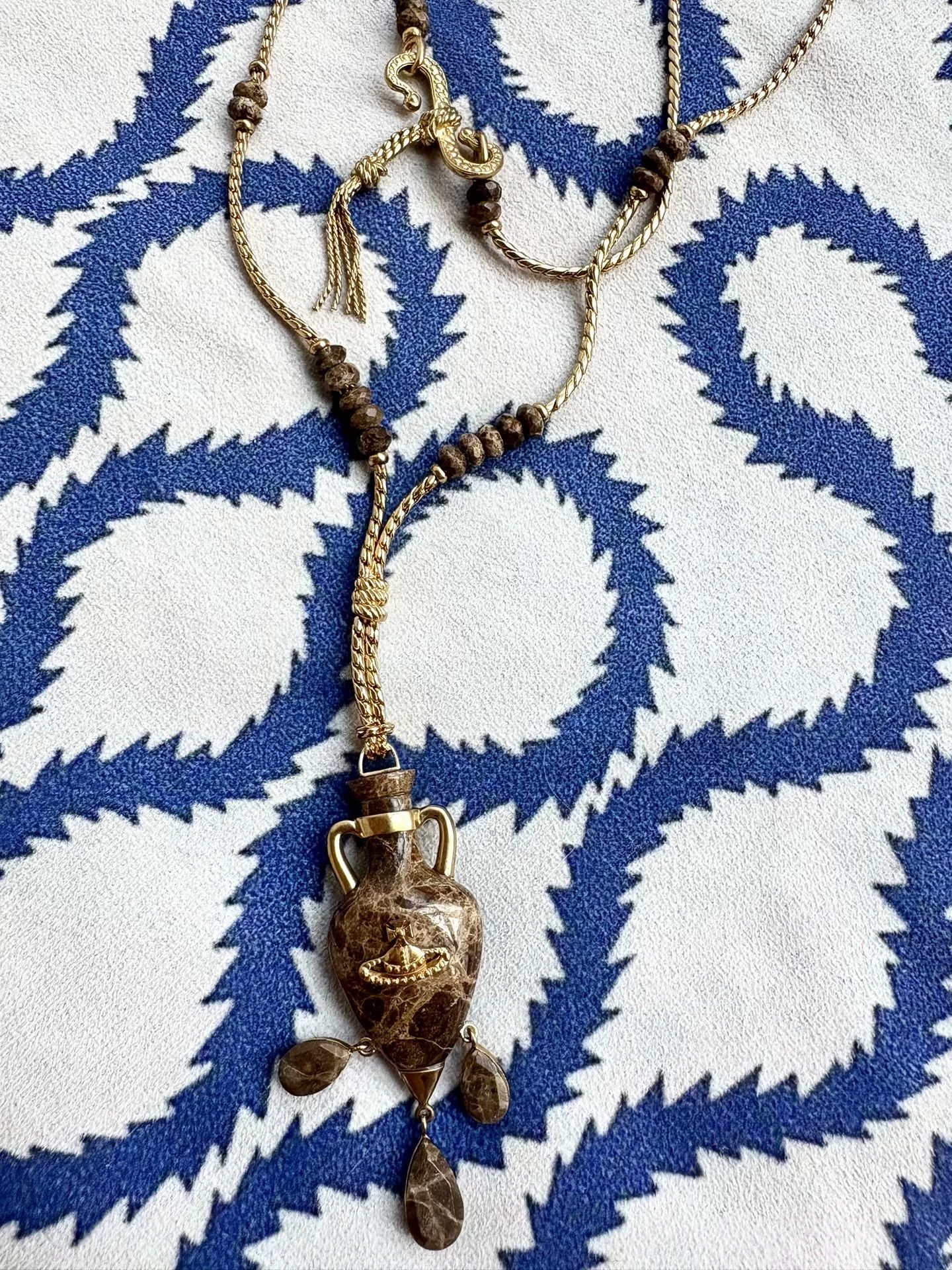 Vivienne Westwood Vintage Marble Vase Necklace