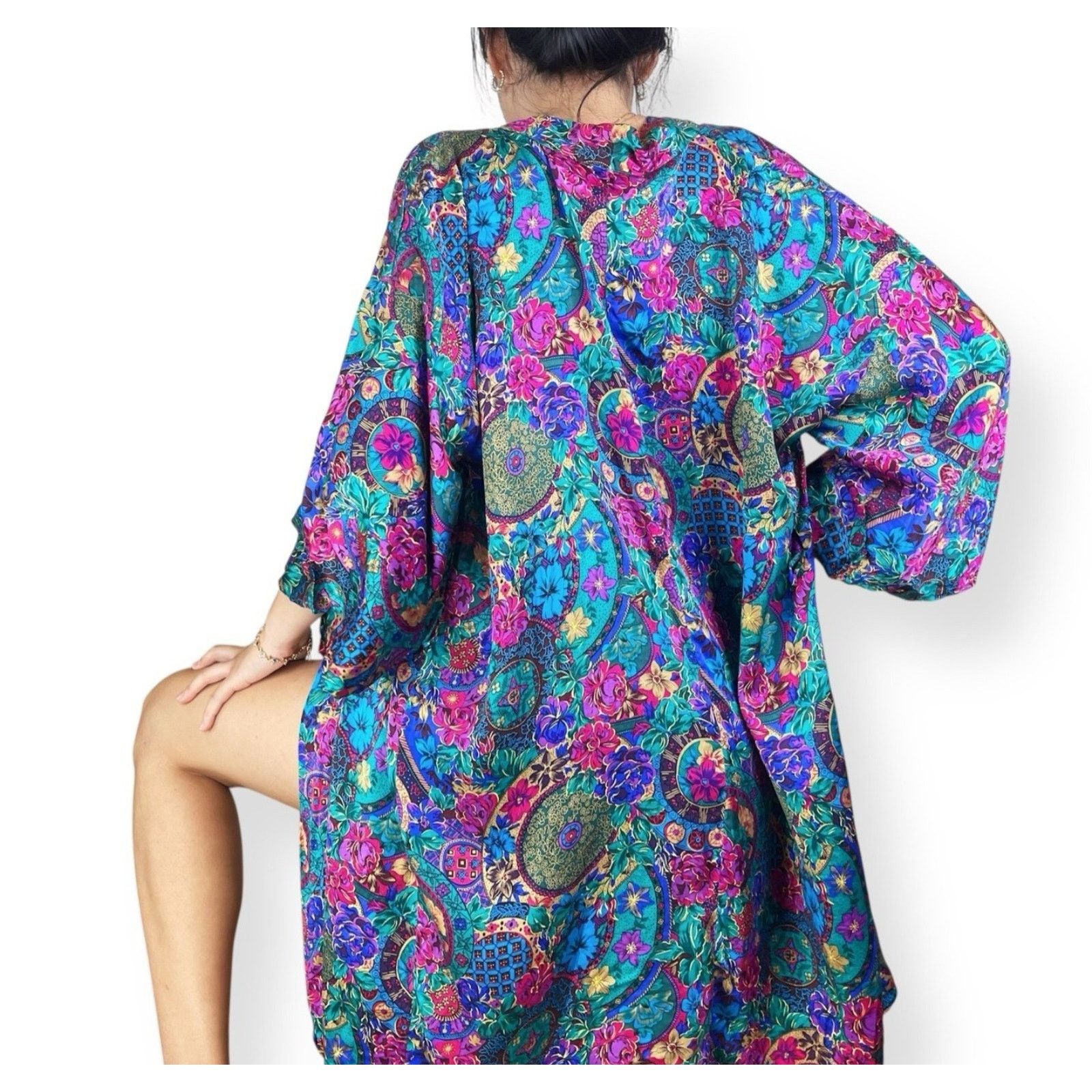 Victoria's Secret Vtg Victoria's Secret Kimono Robe 100% Silk Gold Label Size S / US 4 / IT 40 - 3 Thumbnail