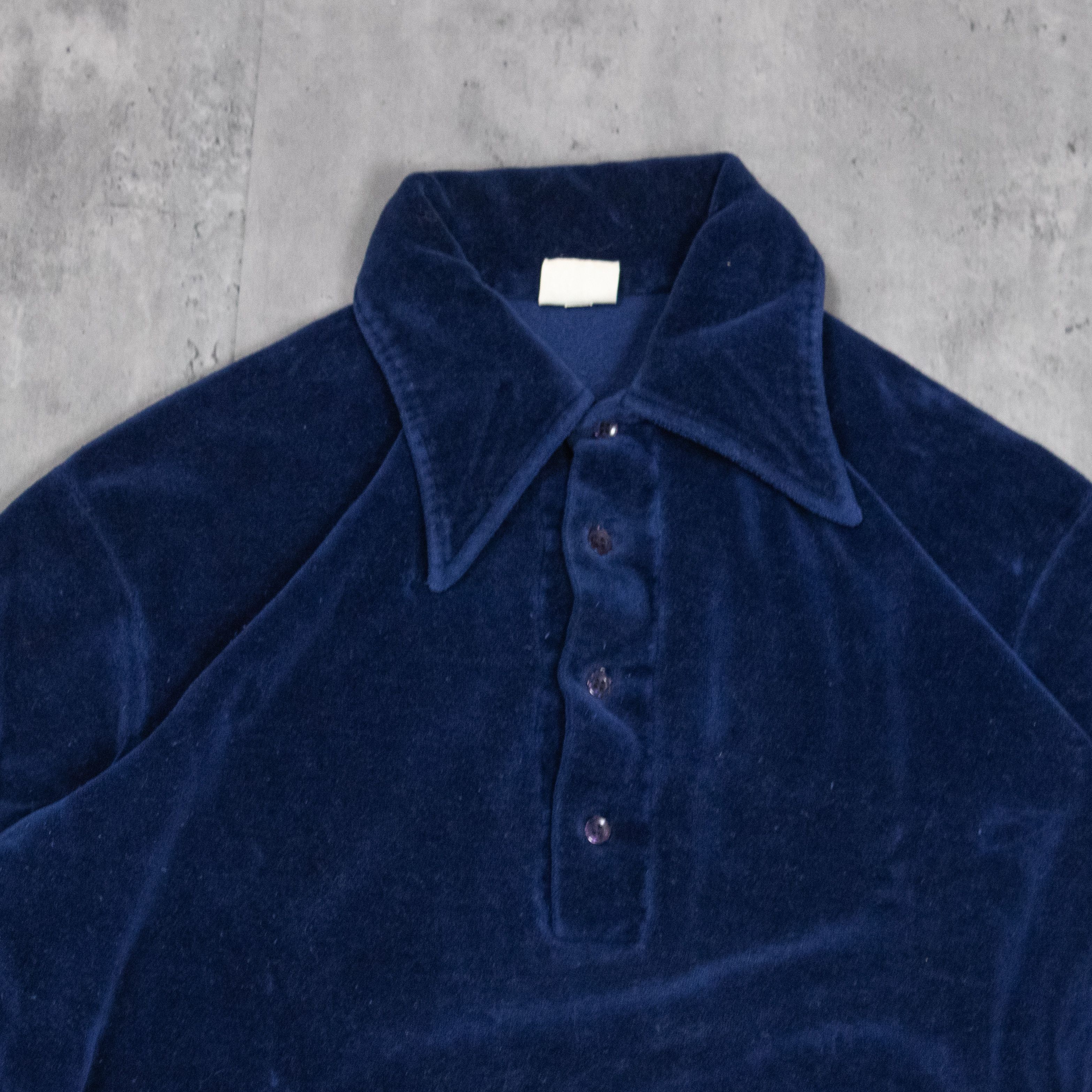 Japanese Brand Vintage VTG 1970's 70's Untex Valour Navy Blue Polo Sweater Size US S / EU 44-46 / 1 - 5 Thumbnail