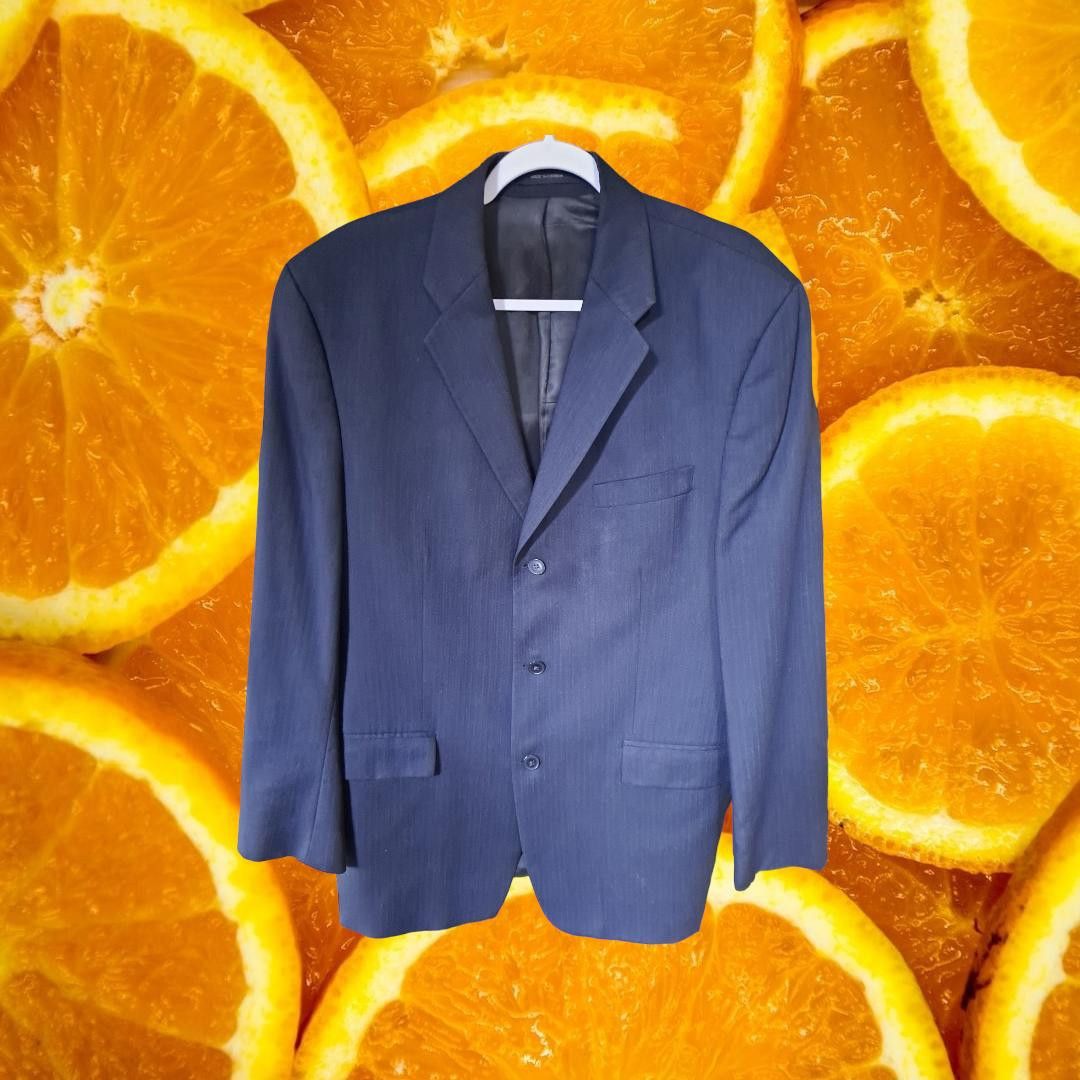 DKNY DKNY Navy Blue Suit Jacket Made in Canada Size 42L Size 42R - 1 Thumbnail