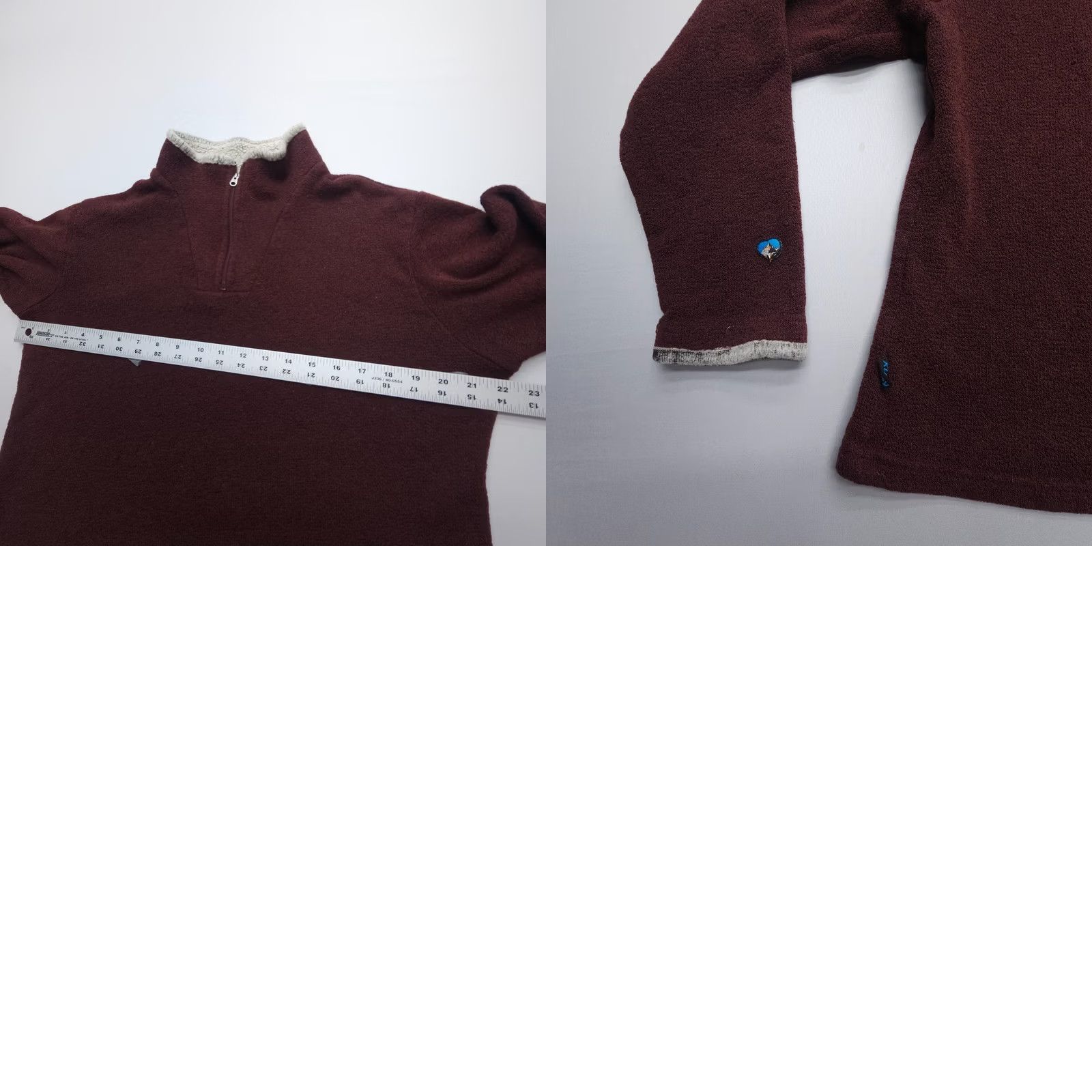 Vintage Kuhl Alfpaca Fleece 1/4 Zip Sweater Womens Large Lightweight Hiking Wear Size L / US 10 / IT 46 - 9 Thumbnail