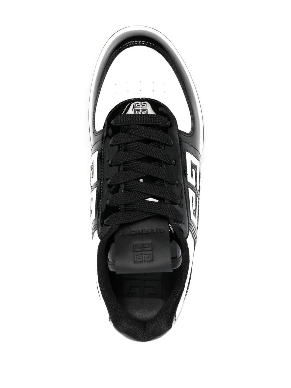 Givenchy o1w1db10325 G4 Low Top Leather Sneaker in White/Black Size US 13 / EU 46 - 4 Thumbnail