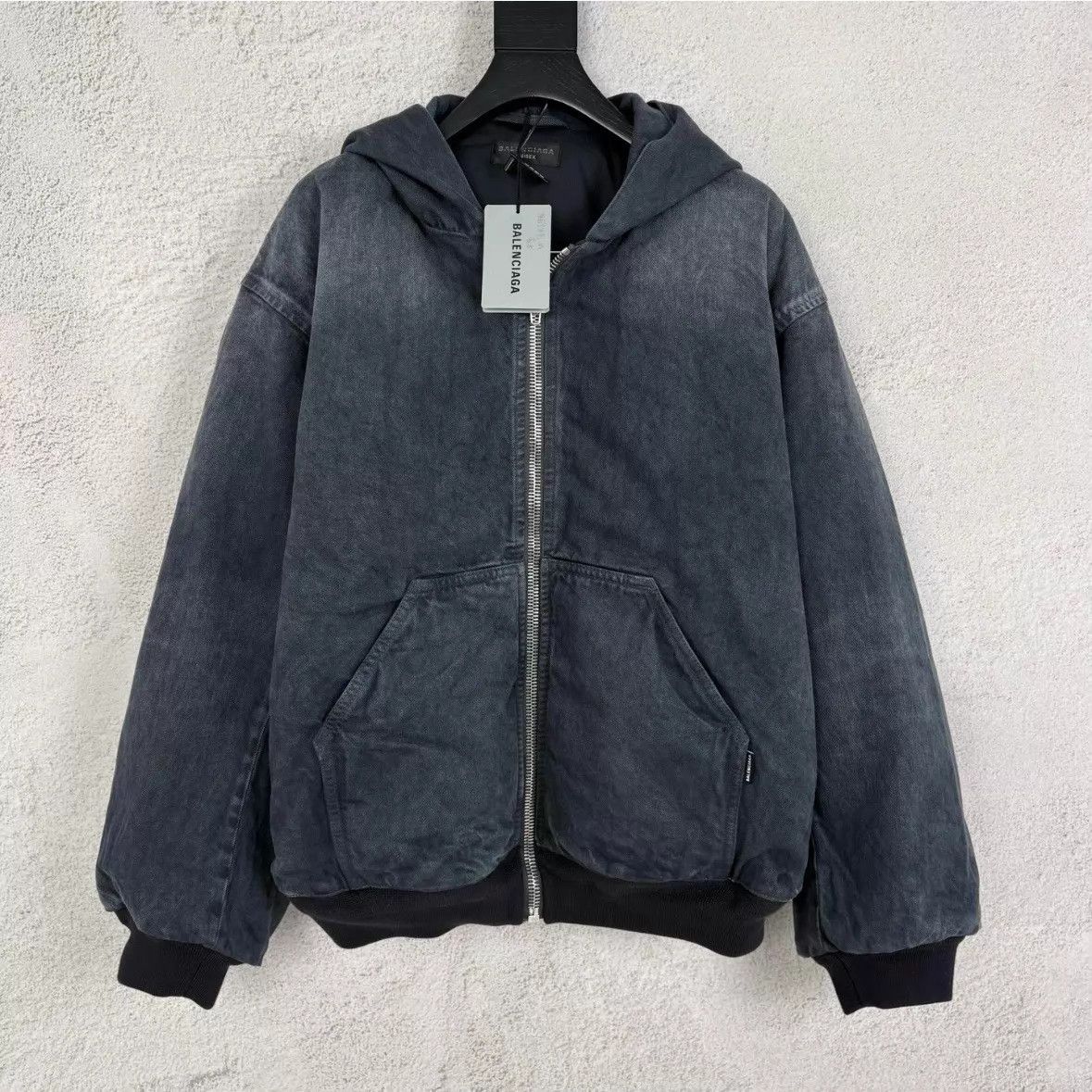 Balenciaga Balenciaga Vintage Back Logo Gray Cotton Jacket Size S Size S / US 4 / IT 40 - 1 Thumbnail