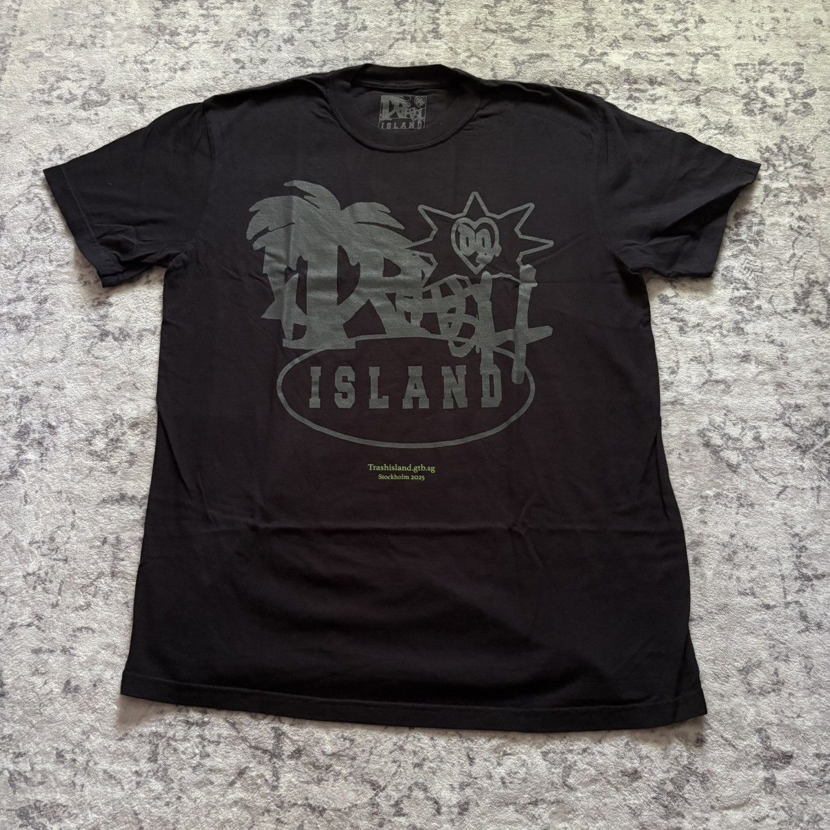 Bladee for Drain Gang Trash Island Graphic T-Shirt Black