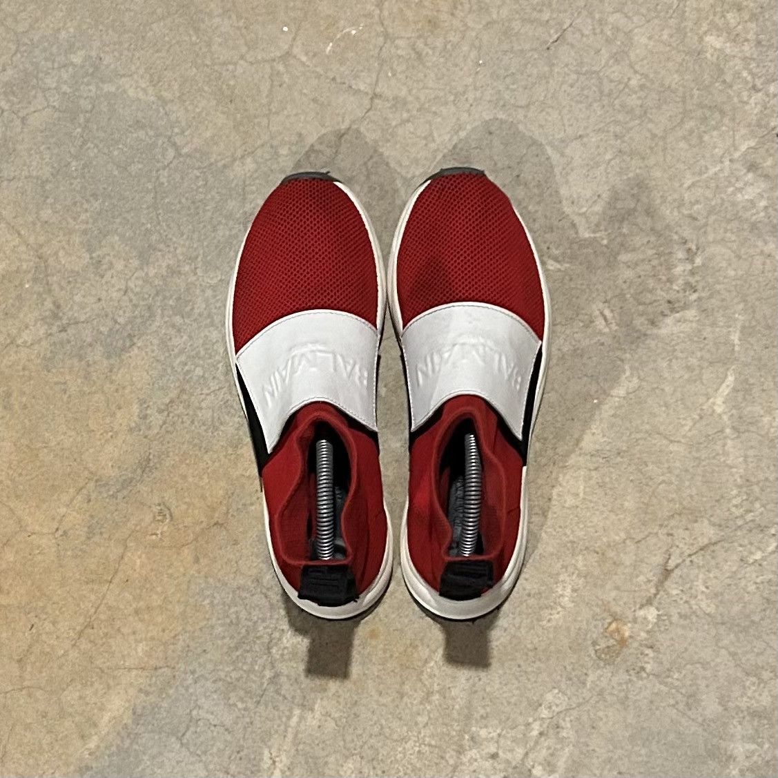 Balmain × Designer Balmain Cameron Stretch Knit Sock Runner Sneaker Red US 7 Size US 7 / EU 40 - 13 Thumbnail