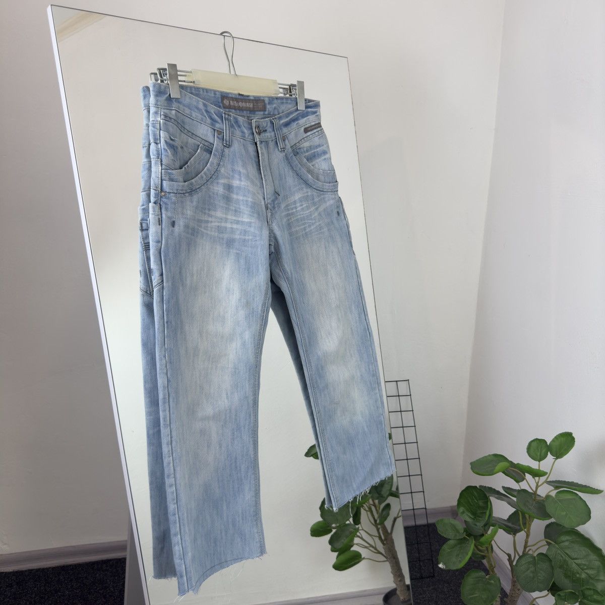 Japanese Brand Japanese Brand Multi-pocket Pants Denim Baggy Bidtressed Size US 32 / EU 48 - 1 Thumbnail