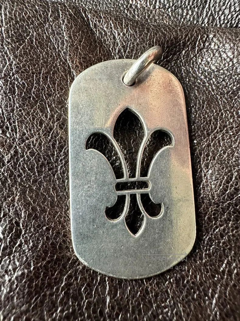 Chrome Hearts Chrome Hearts Large Iris Dog Tag Pendant. Size ONE SIZE - 2 Thumbnail