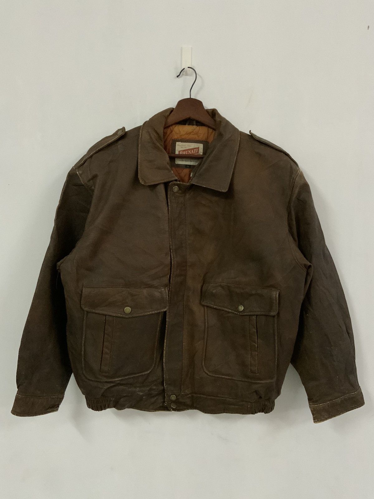 Genuine Leather Vintage Brunati Genuine Leather Fade Jacket Size US L / EU 52-54 / 3 - 1 Thumbnail