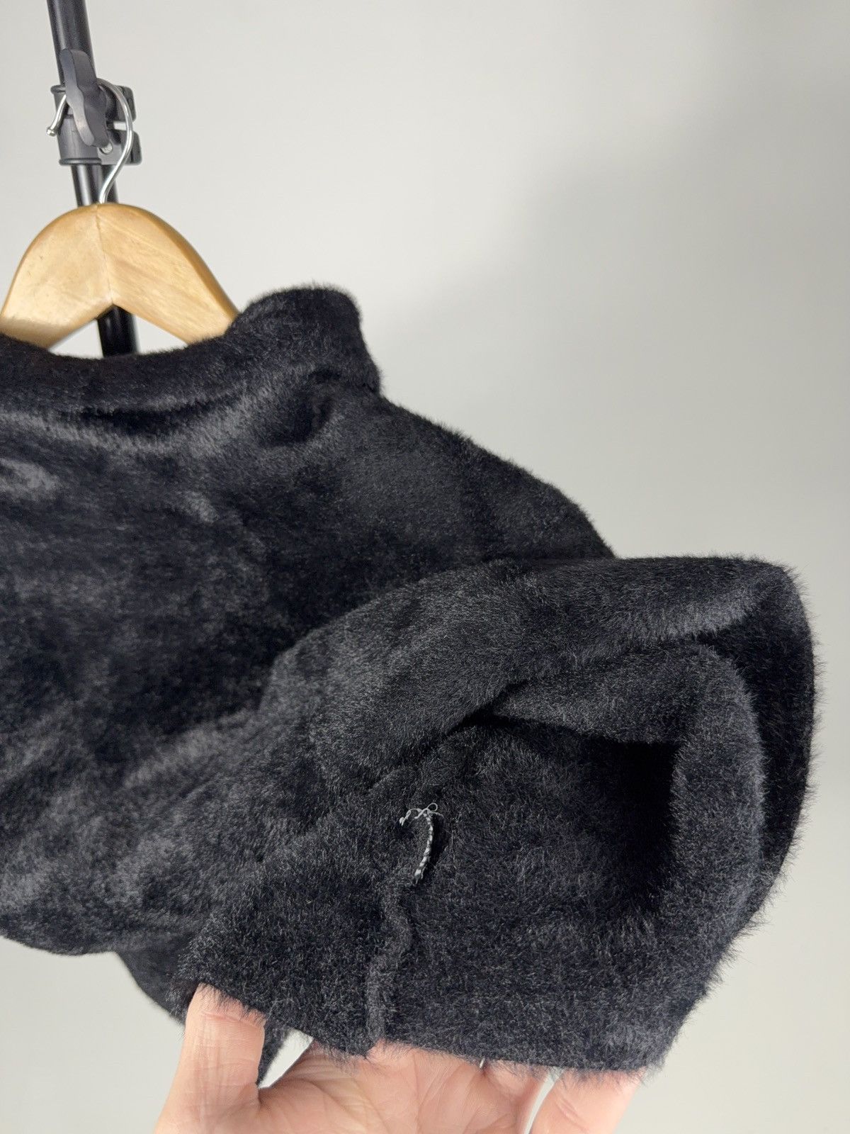 Hysteric Glamour Faux Fur Cape Poncho High Neck Dark Avant Garde Goth Wrap Size ONE SIZE - 7 Thumbnail