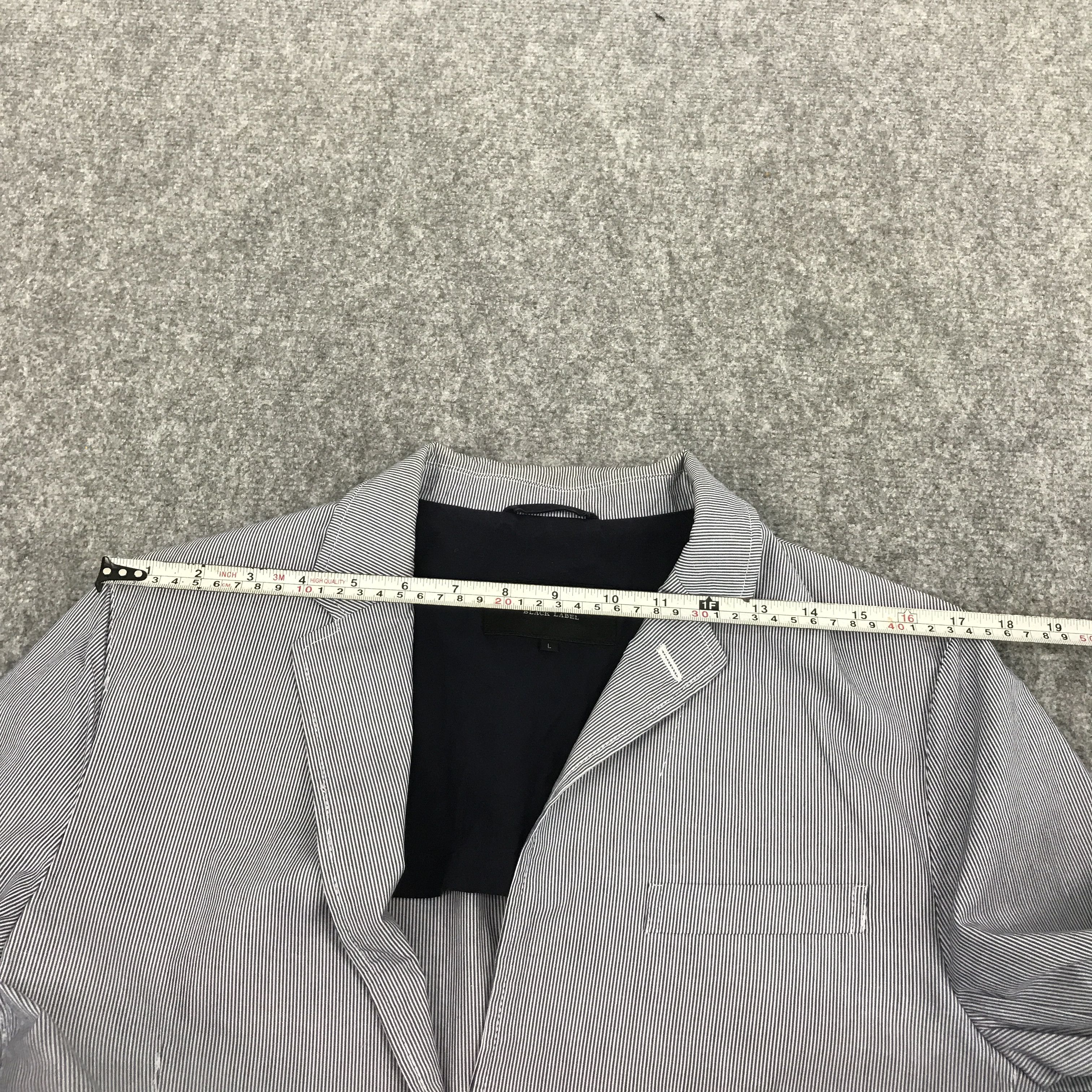 Burberry × Japanese Brand burberry black label Striped design blazer coat jacket Size US L / EU 52-54 / 3 - 7 Thumbnail