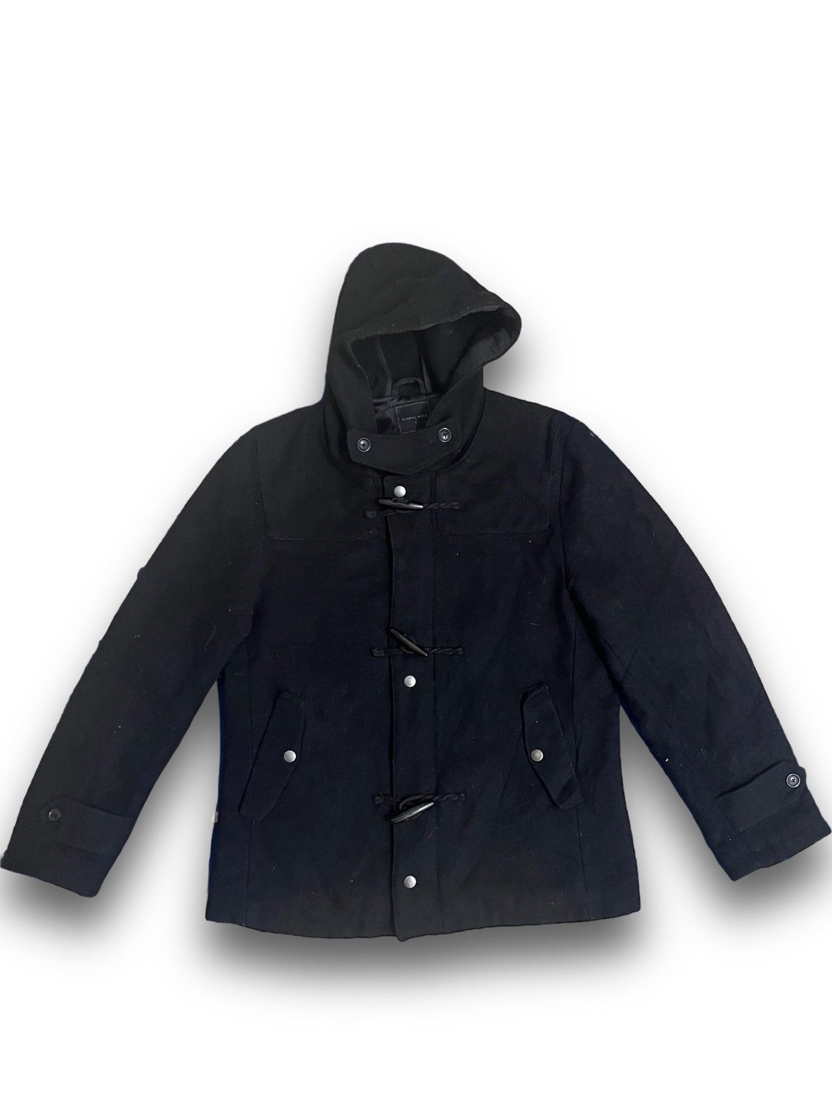 Global Work × Seditionaries × Vintage Vintage Global Work Black Duffle Hoodie Style Jscket Size US L / EU 52-54 / 3 - 1 Thumbnail