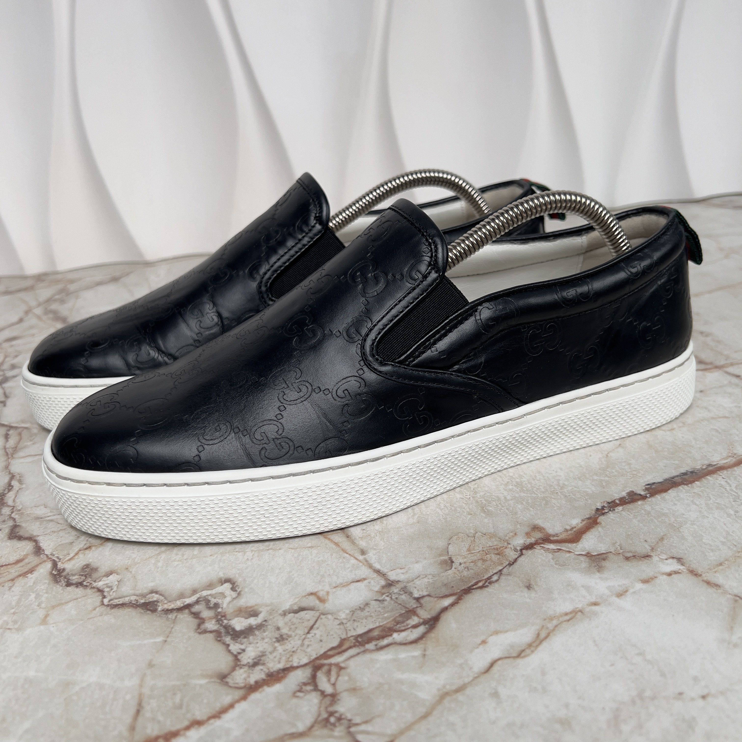 Gucci Dublin GG Guccissima Sneakers Slip On Leather Size US 8 / EU 41 - 3 Thumbnail