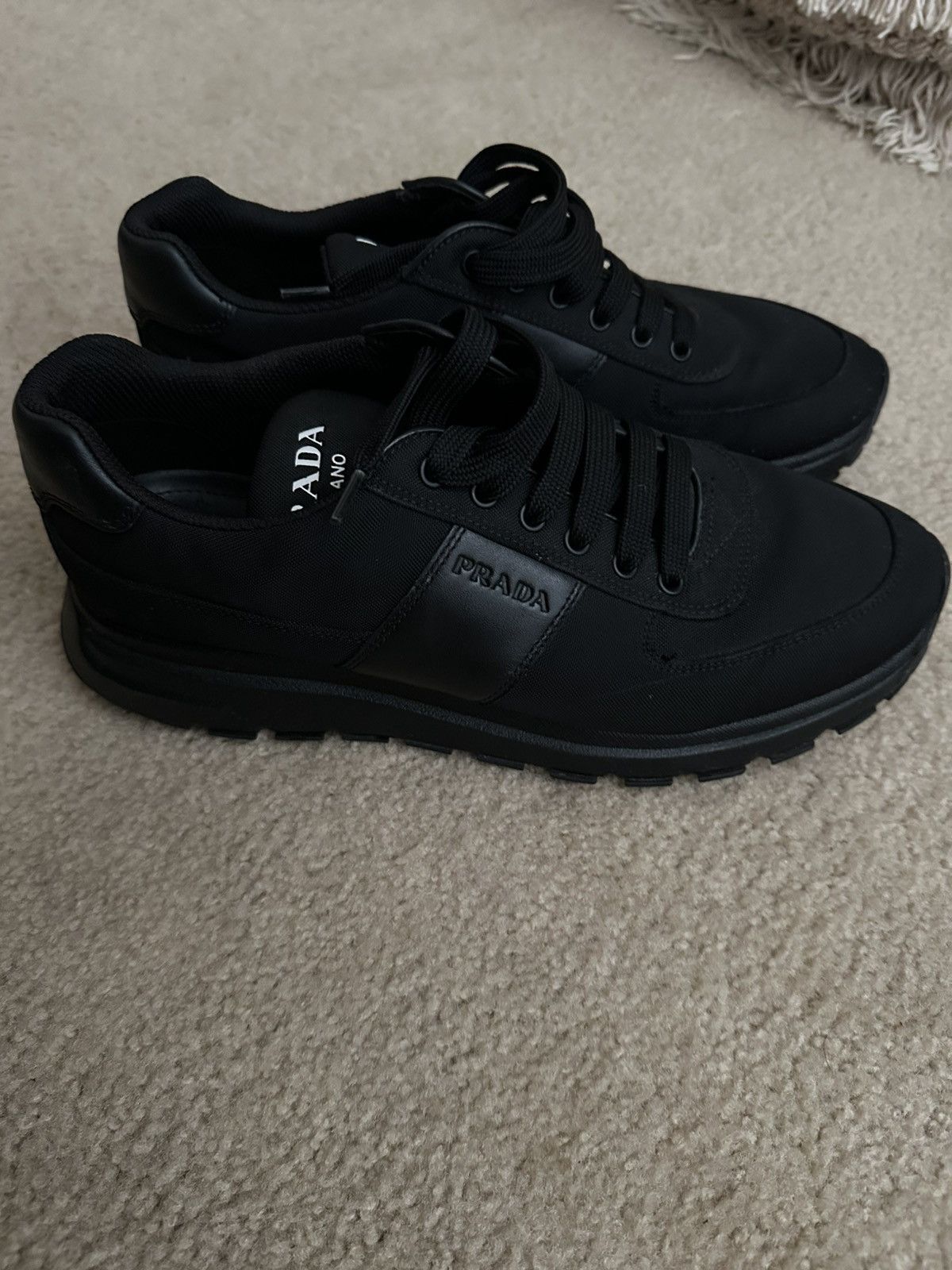 Prada PRADA Nylon TECH Black Trainers 2EG 350 Men Size US 9.5 / EU 42-43 - 9 Thumbnail