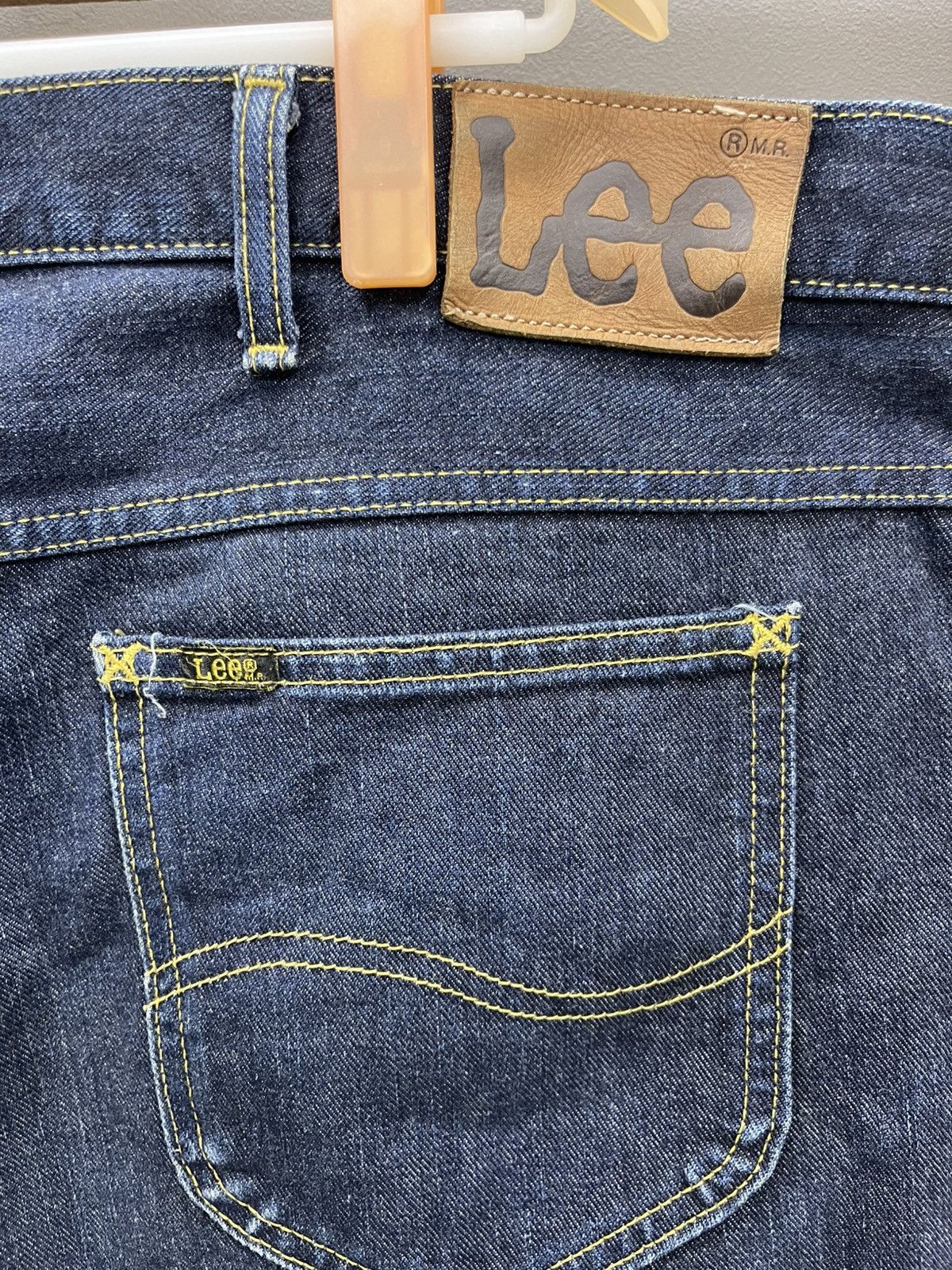 Lee Lee Riders Dark Wash Regular Fit Jeans - Distressed & Faded Size US 44 / EU 60 - 6 Thumbnail
