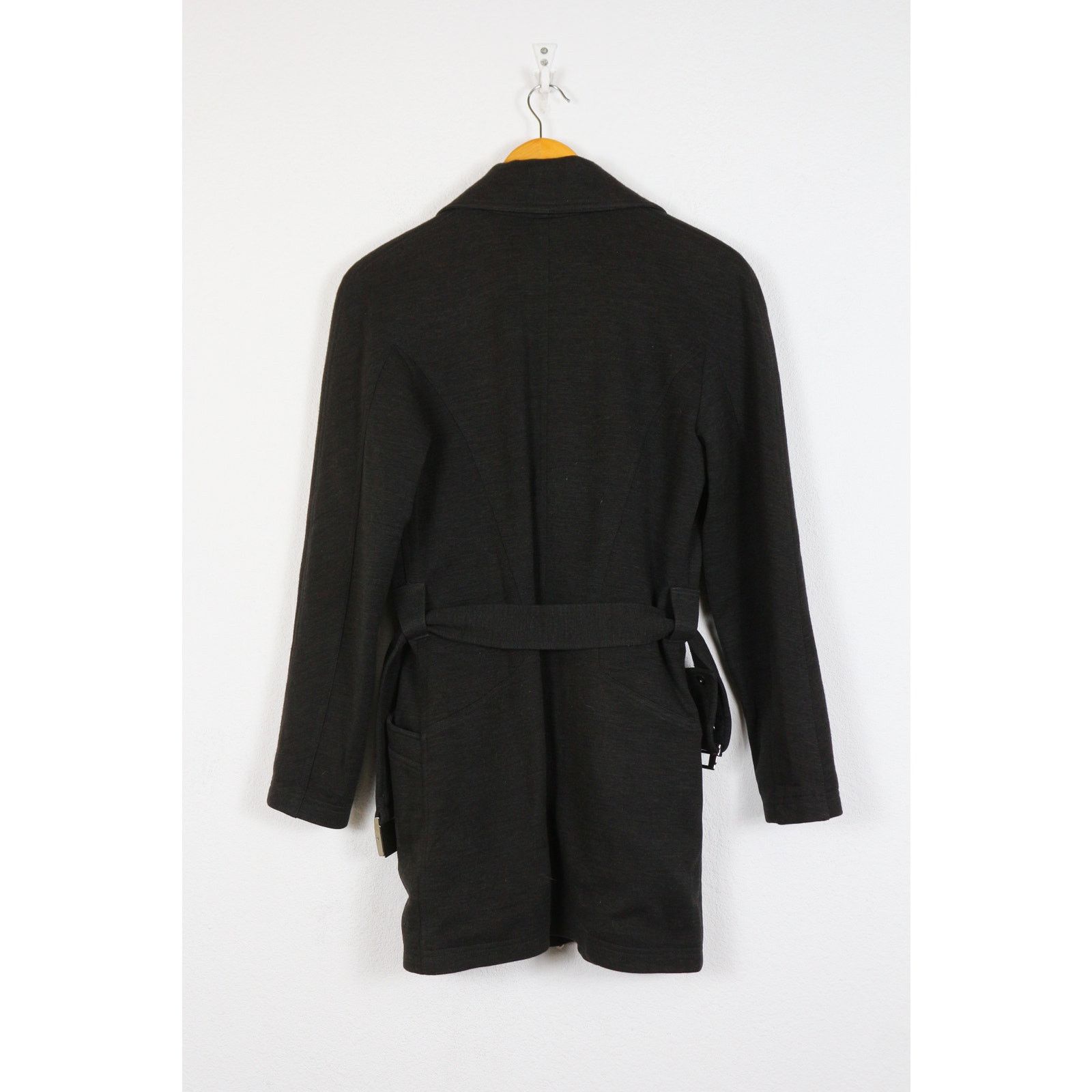 Mugler Thierry Mugler Trademark Belted Coat Black Avant Garde Size M / US 6-8 / IT 42-44 - 7 Thumbnail