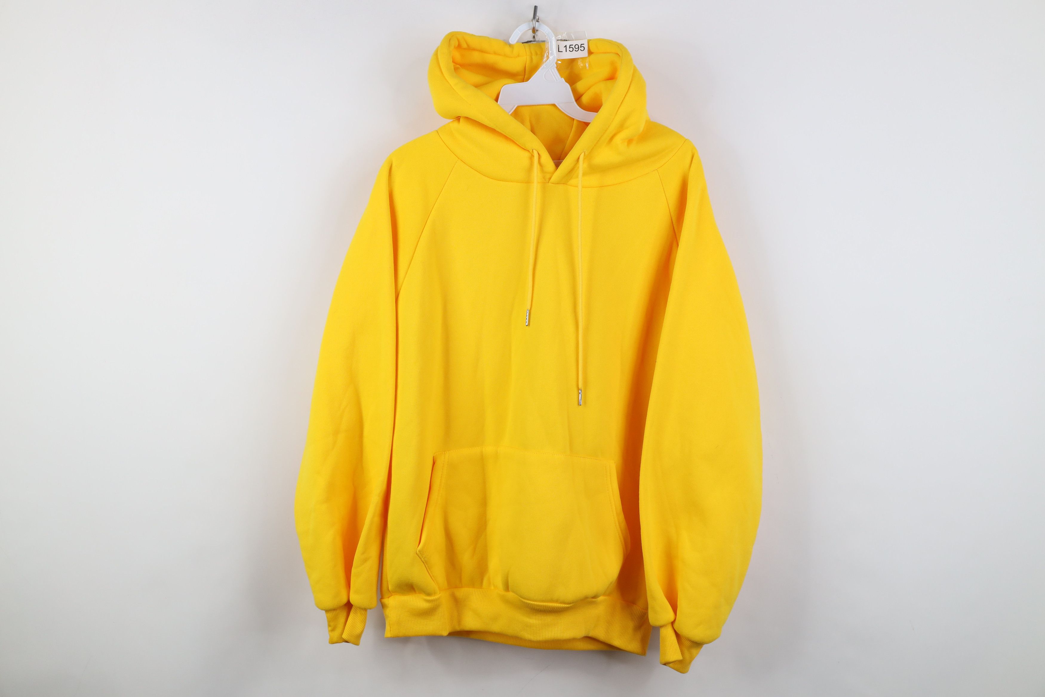 Vintage Vintage 90s Y2K Streetwear Thick Hoodie Sweatshirt Yellow Size US S / EU 44-46 / 1 - 1 Thumbnail