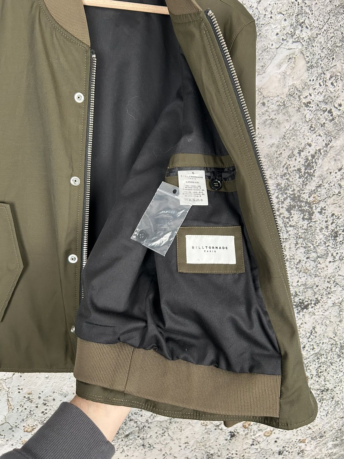 BILLTORNADE × Designer Billtornade Paris Minimalist Olive Bomber Jacket Designer Size US S / EU 44-46 / 1 - 6 Thumbnail