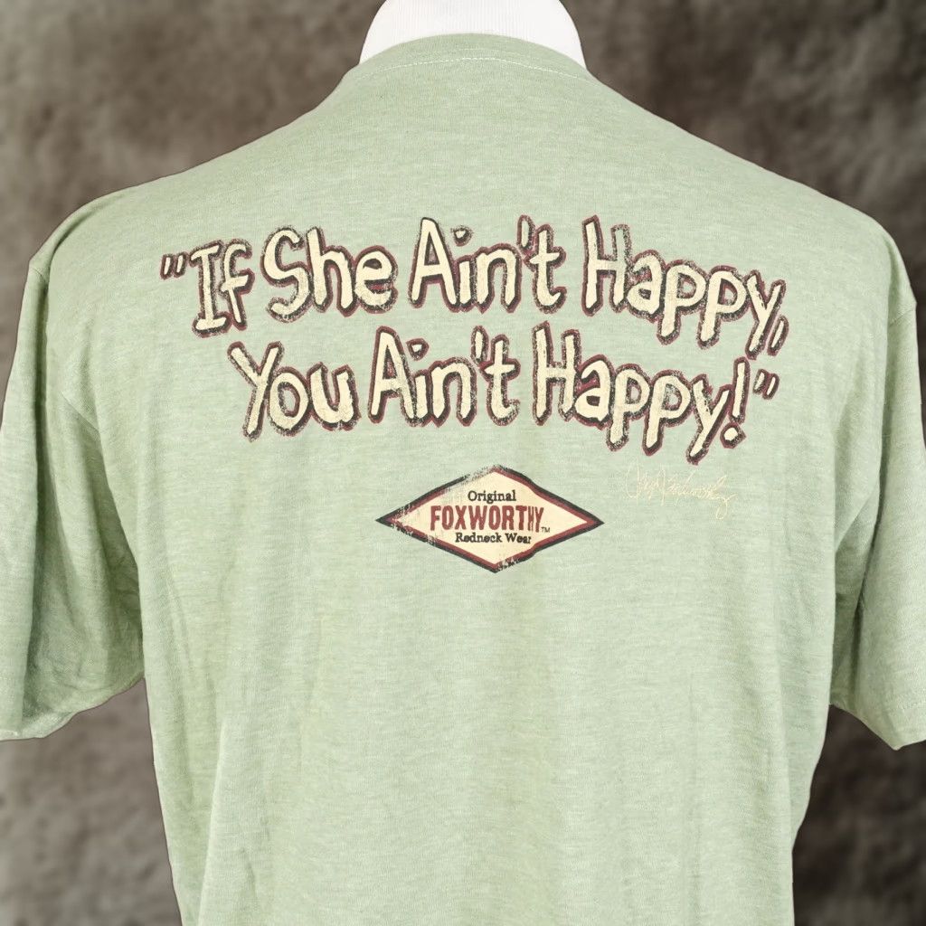 Tultex Jeff Foxworthy Redneck Gear T-Shirt Unisex Adults XL Green Size US XL / EU 56 / 4 - 1 Thumbnail