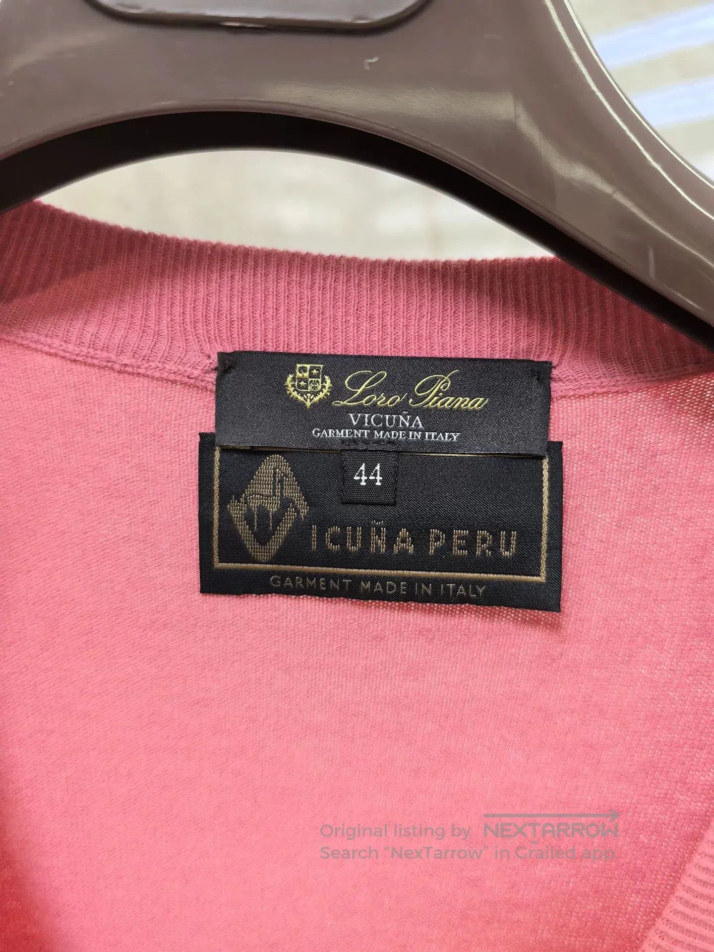 Loro Piana Loro Piana Vicuna Pink Knit Sweater. Size US XL / EU 56 / 4 - 2 Thumbnail