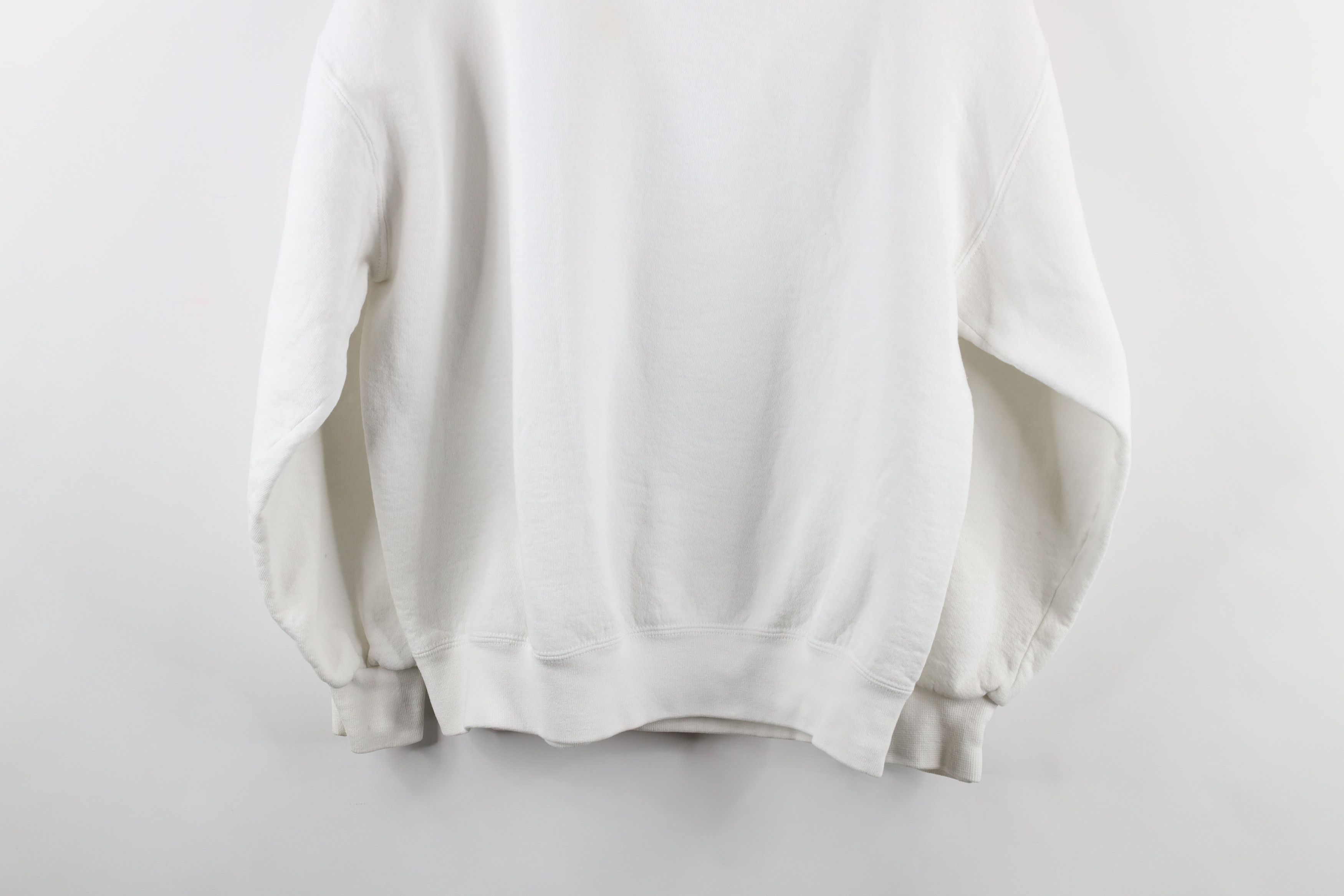 Russell Athletic × Vintage Vintage 90s Russell Athletic Crewneck Sweatshirt White USA Size ONE SIZE - 11 Thumbnail