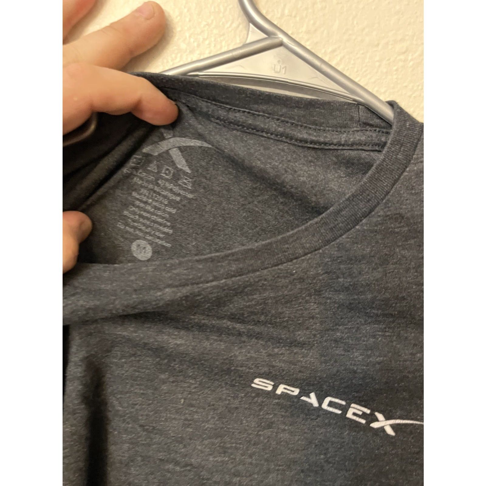 Vintage SpaceX Women's T Shirt Gray Medium Size M Shirt Space SpaceX Womens T Shirt Gray Medium Size M / US 6-8 / IT 42-44 - 3 Thumbnail